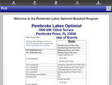 Tablet Screenshot of pembrokelakesoptimist.com